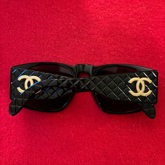 Authentic Chanel Cocomark Black Square Lens Sunglasses - Picture 10 of 16